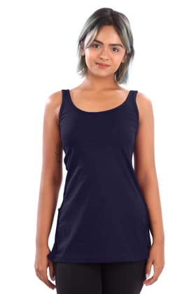 Women Hug Lavendar Full Slip Camisole Navy