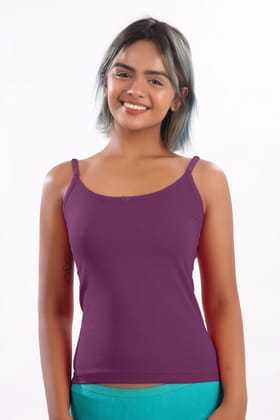 Women Hug Blossom Slip Camisole Violet