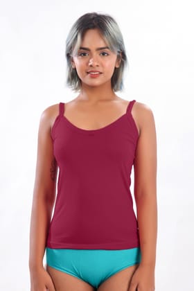 Women Hug Dew Drop Camisole  Slip Wine