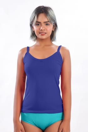 Women Hug Dew Drop Slip Camisole Ink Blue