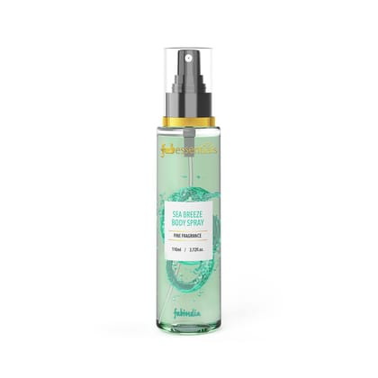 Fabessentials Sea Breeze Body Spray | Fine Fragrance for Refreshing, Energising & Rejuvenating Skin All-Day Long - 110 ml