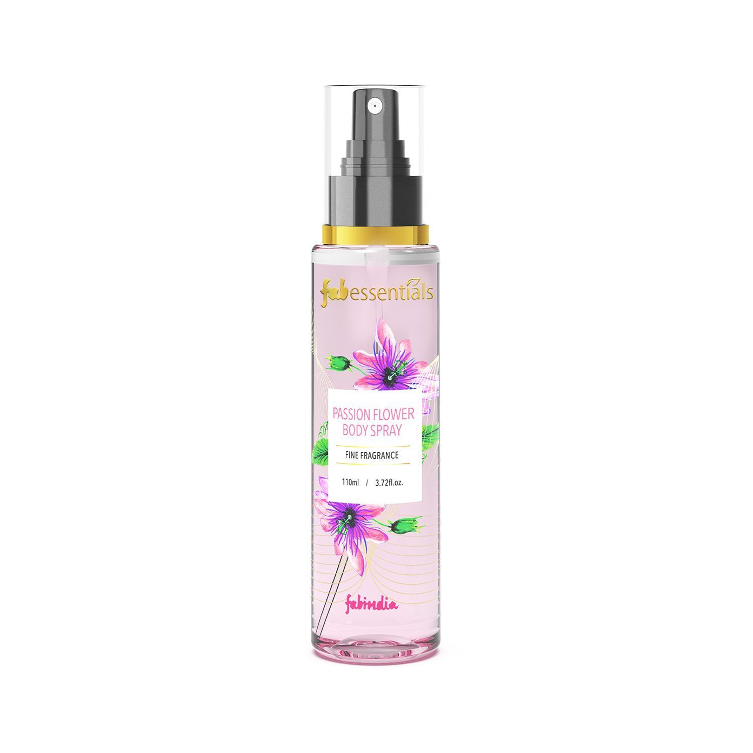 Fabessentials Passion Flower Body Spray | Fine Fragrance for Refreshing, Energising & Rejuvenating Skin All-Day Long - 110 ml