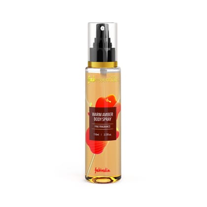 Fabessentials Warm Amber Body Spray | Fine Fragrance for Refreshing, Energising & Rejuvenating Skin All-Day Long - 110 ml