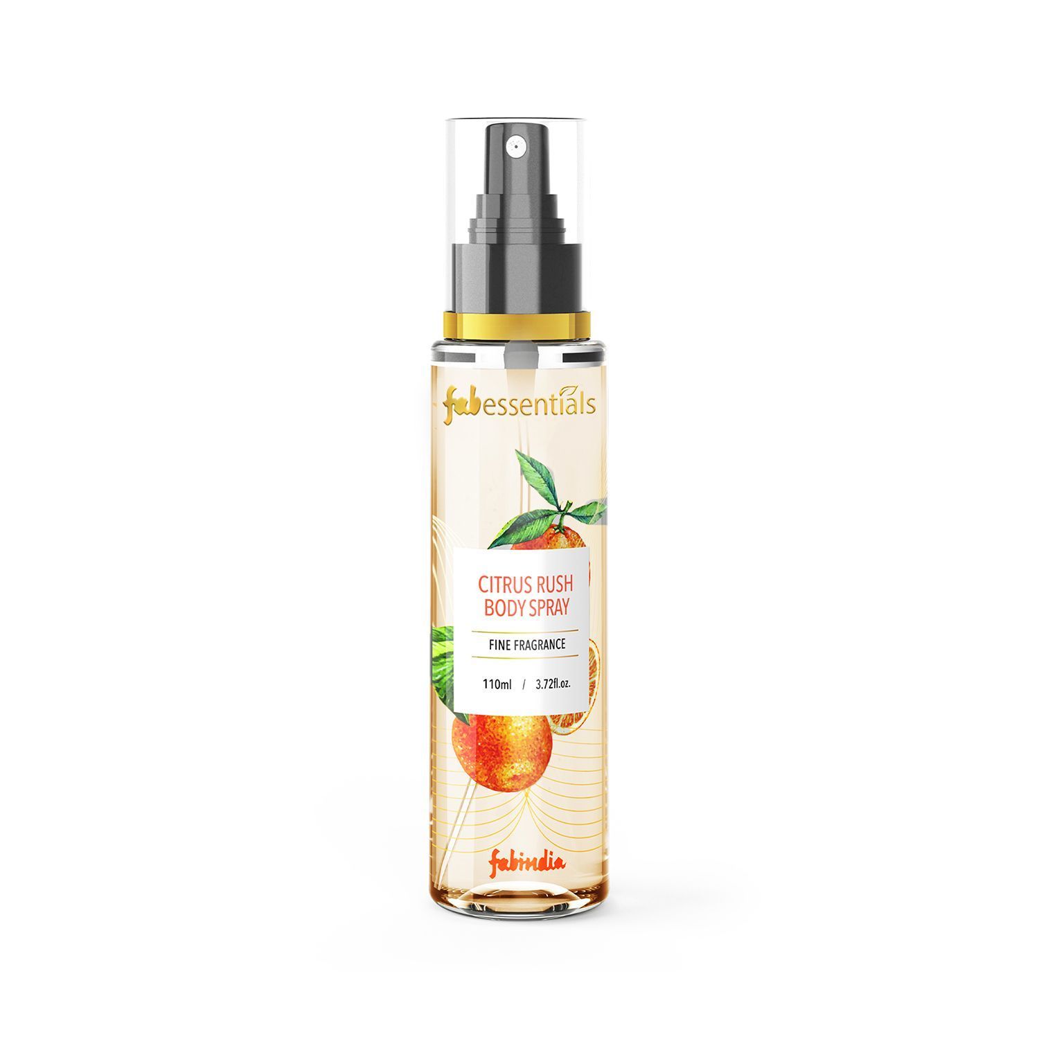 Fabessentials Citrus Rush Body Spray | Fine Fragrance for Refreshing, Energising & Rejuvenating Skin All-Day Long - 110 ml