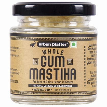 Urban Platter Gum Mastiha, 25g [Mastic Gum/Mastiha of Chios Island from Greece; Pistacia Lentiscus; Natural Chewing Gum]