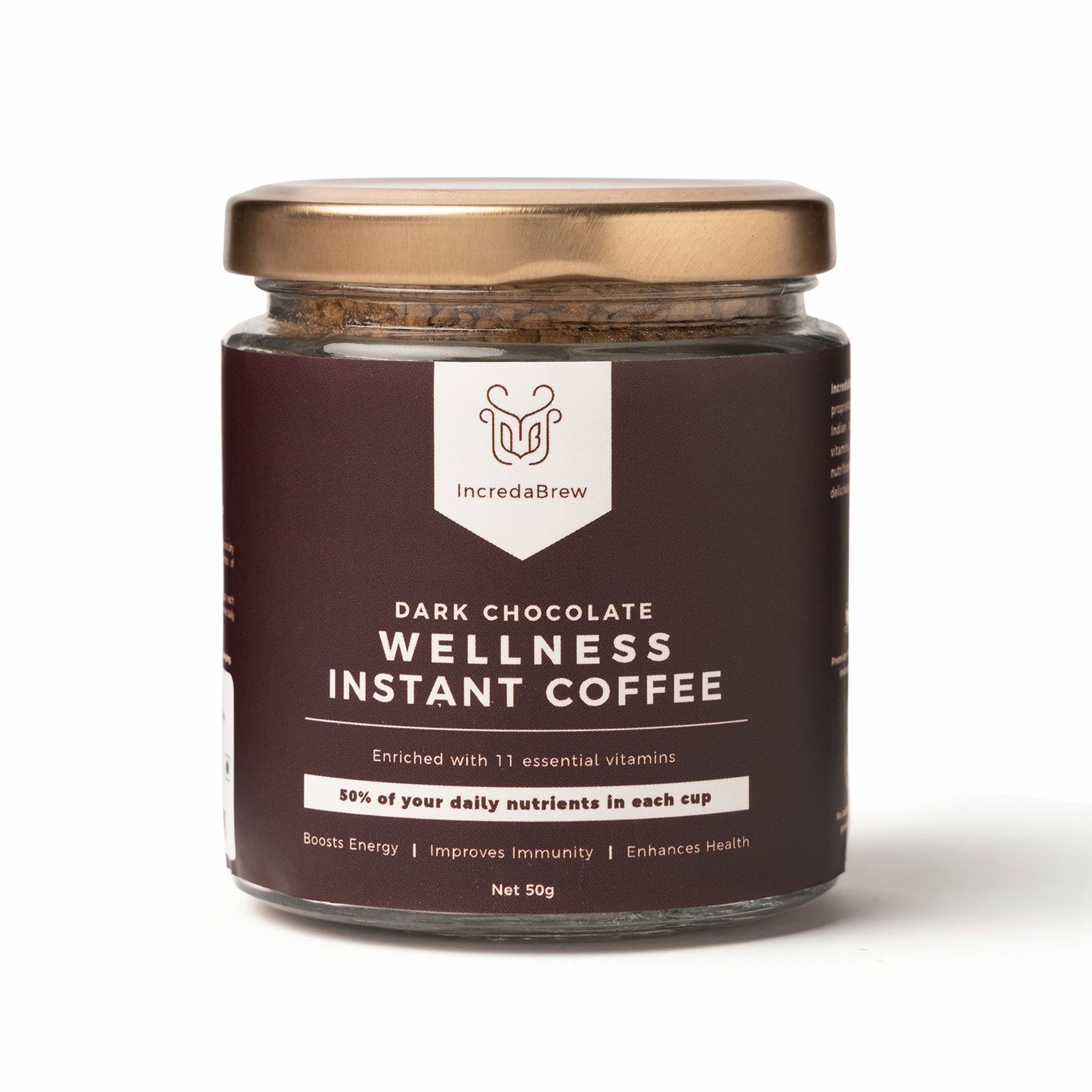 Dark Chocolate Wellness Instant coffee - 50 gm Jar