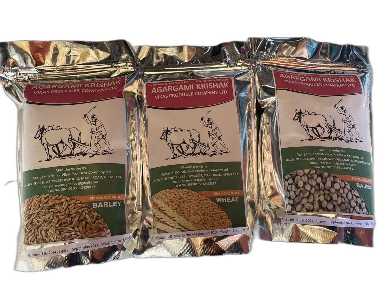 Bajra Wheat & Barley Combo pack of 3