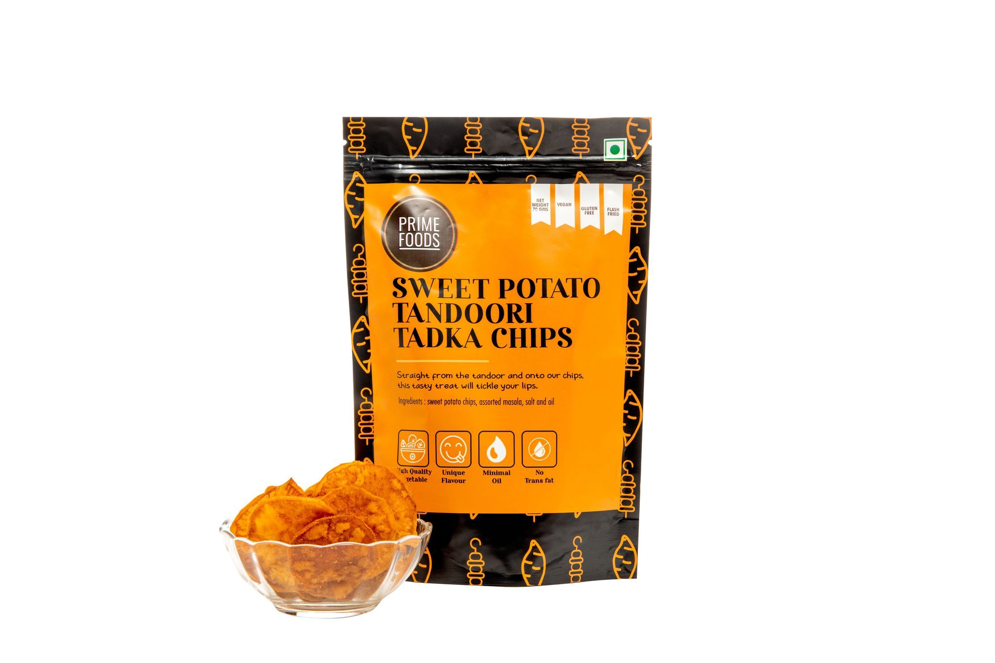 Sweet Potato Tandoori Tadka Chips (3 x 70g)