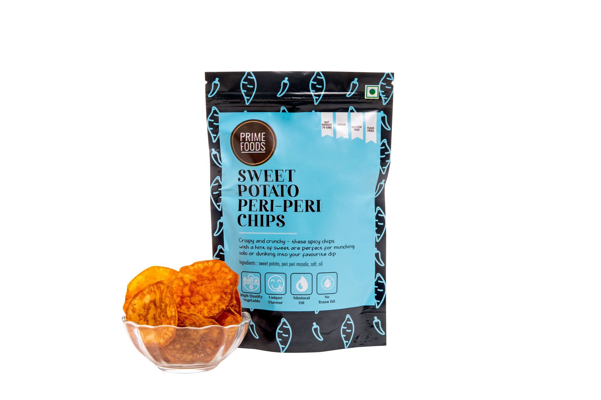 Sweet Potato Peri Peri Chips (6 x 70g)