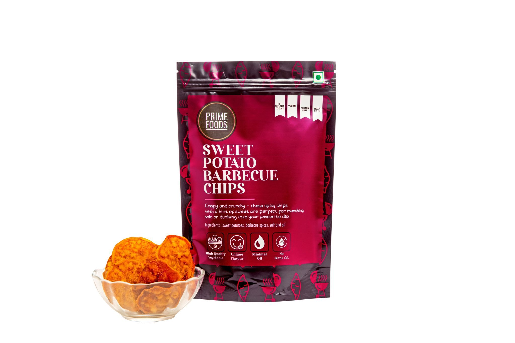 Sweet Potato BBQ Chips (3 x 70g)