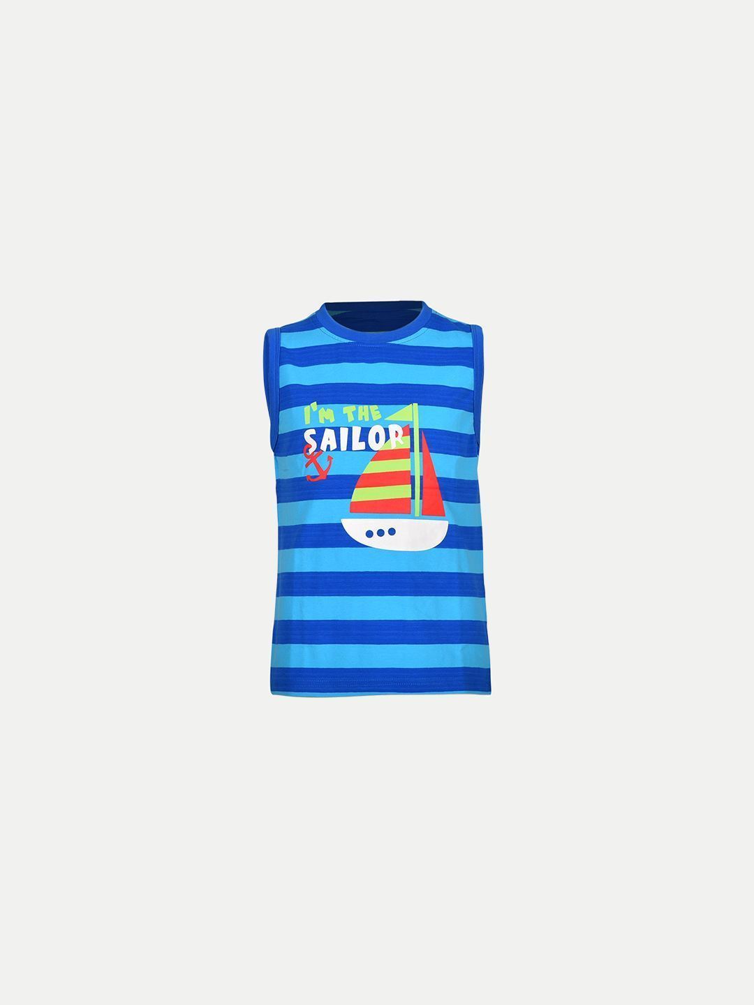 Teen Boys Aqua / Royal Striper Tanktop