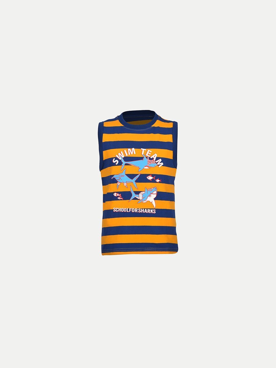 Teen Boys Yellow Striped Tanktop