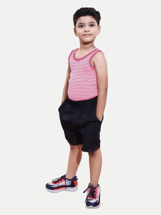 Teen Boys Pink  Striped Tanktop