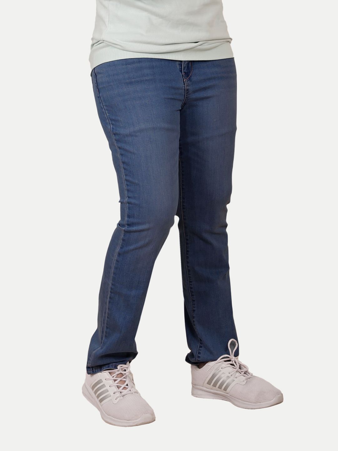 Women Dark Blue Denim Pants