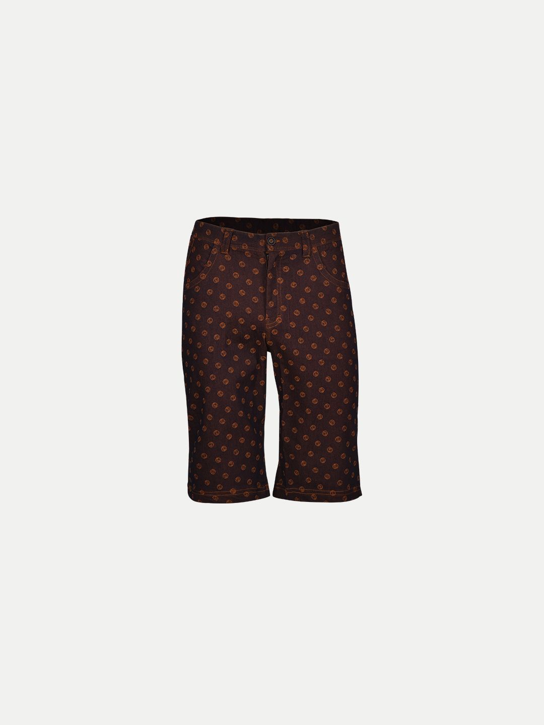 Teen Boys Brown Printed Chino shorts