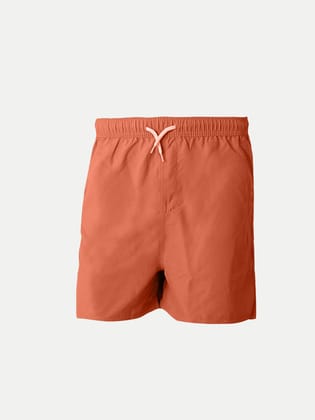 Teen Boys Orange  Casual Shorts