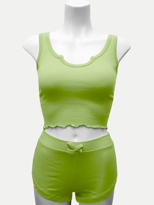 Women Green Loungewear Set