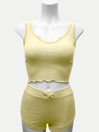 Women Yellow Loungewear Set