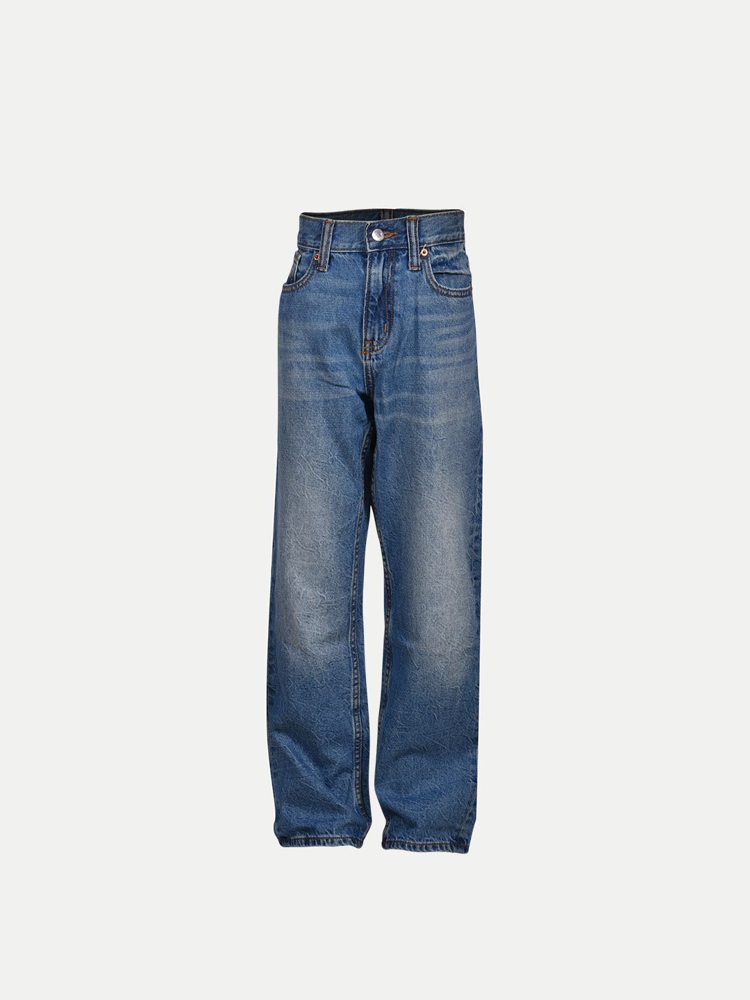 Teen Boys Mid Blue Washed Denim Pant