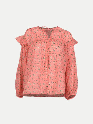 Women Printed Tomata Red Blouse