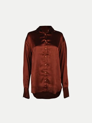 Women Rayon Burgandy Cozy Shirt