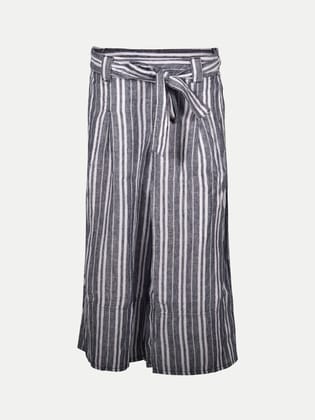 Women Ash Stripe Chino Casual Pant