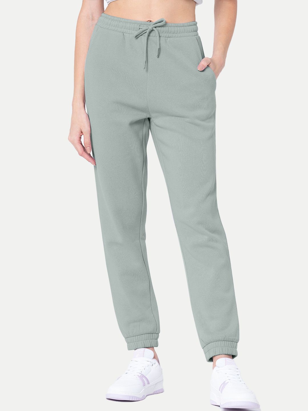 Womens Grey   Solid Joggers