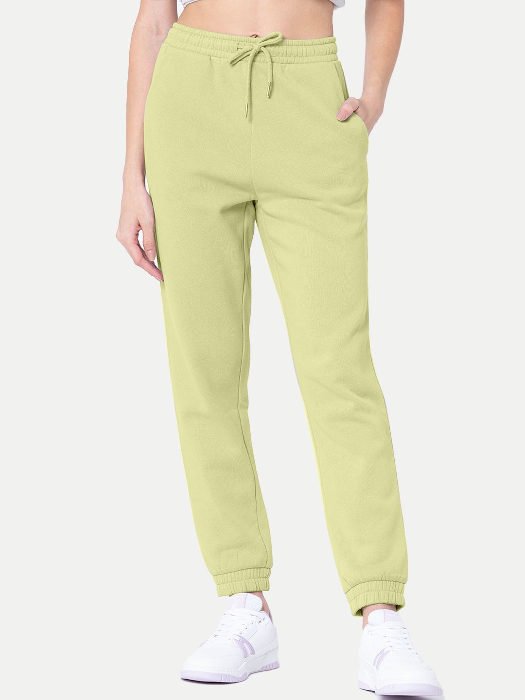 Womens Apple green   Solid Joggers