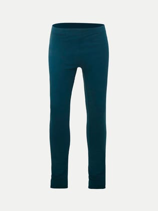 Girls Solid Teal Leggings