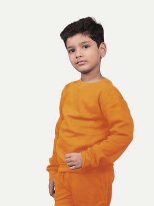 Boys Basic Orange Sweatshirt