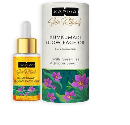 Kapiva Kumkumadi Glow Face Oil (30 ml) | For Glowing Skin | Helps Reduce Dark Spots & Pigmentation | Kumkumadi Tailam