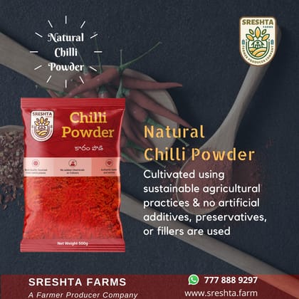 Natural Chilli Powder 500gm