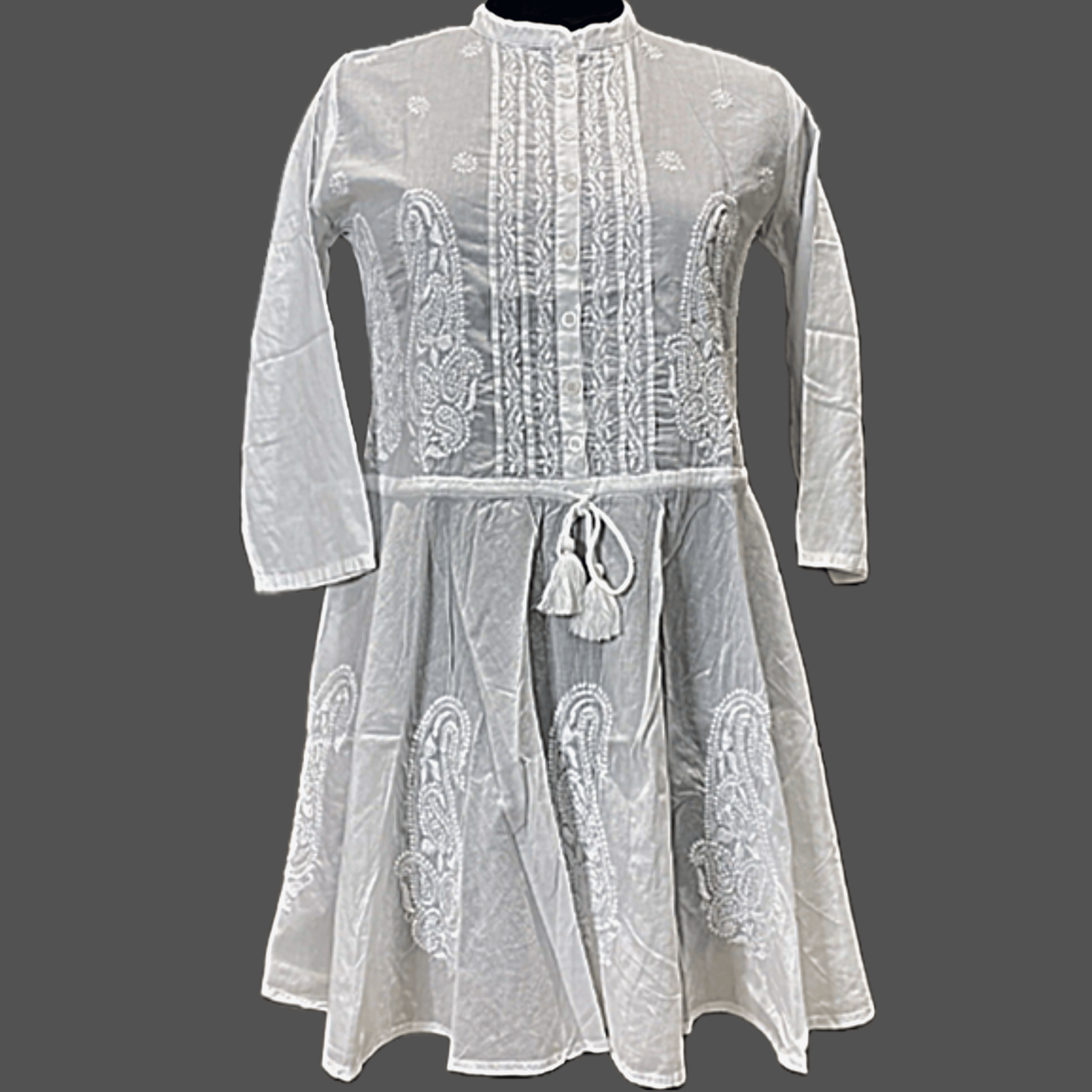 Chikankari Pure Georgette with Moquish Work Kurti