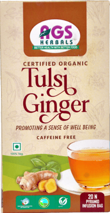 Tulsi Ginger Tea Pyramid Tea Bags