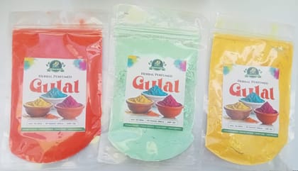Herbal gulal combo pack 3