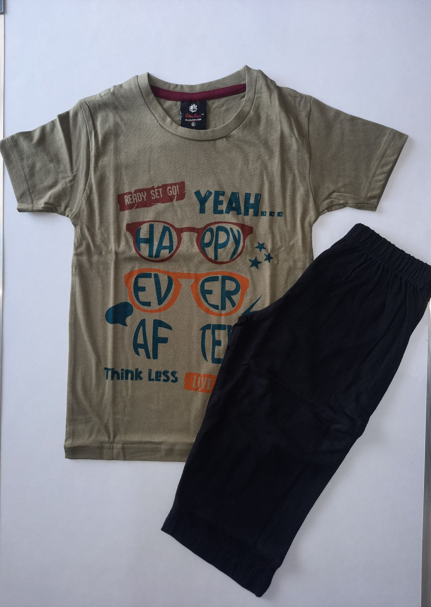 Boys Tshirt with 3/4th Shorts