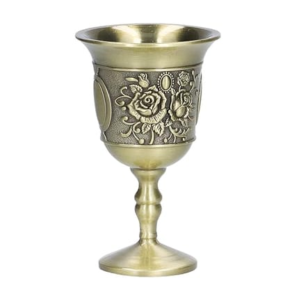 S H INTERNATIONAL Brass Goblet