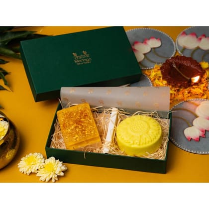 Daivik Moringa Surprise Birthday Special Occasion Gift Hamper Pack of 2 Face & Body Bars With Goodness Of Moringa Essential Oils With Signature Gift Boxes Perfect For Gifting