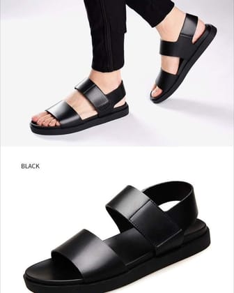 Lansu Men Sandals BB812 Black