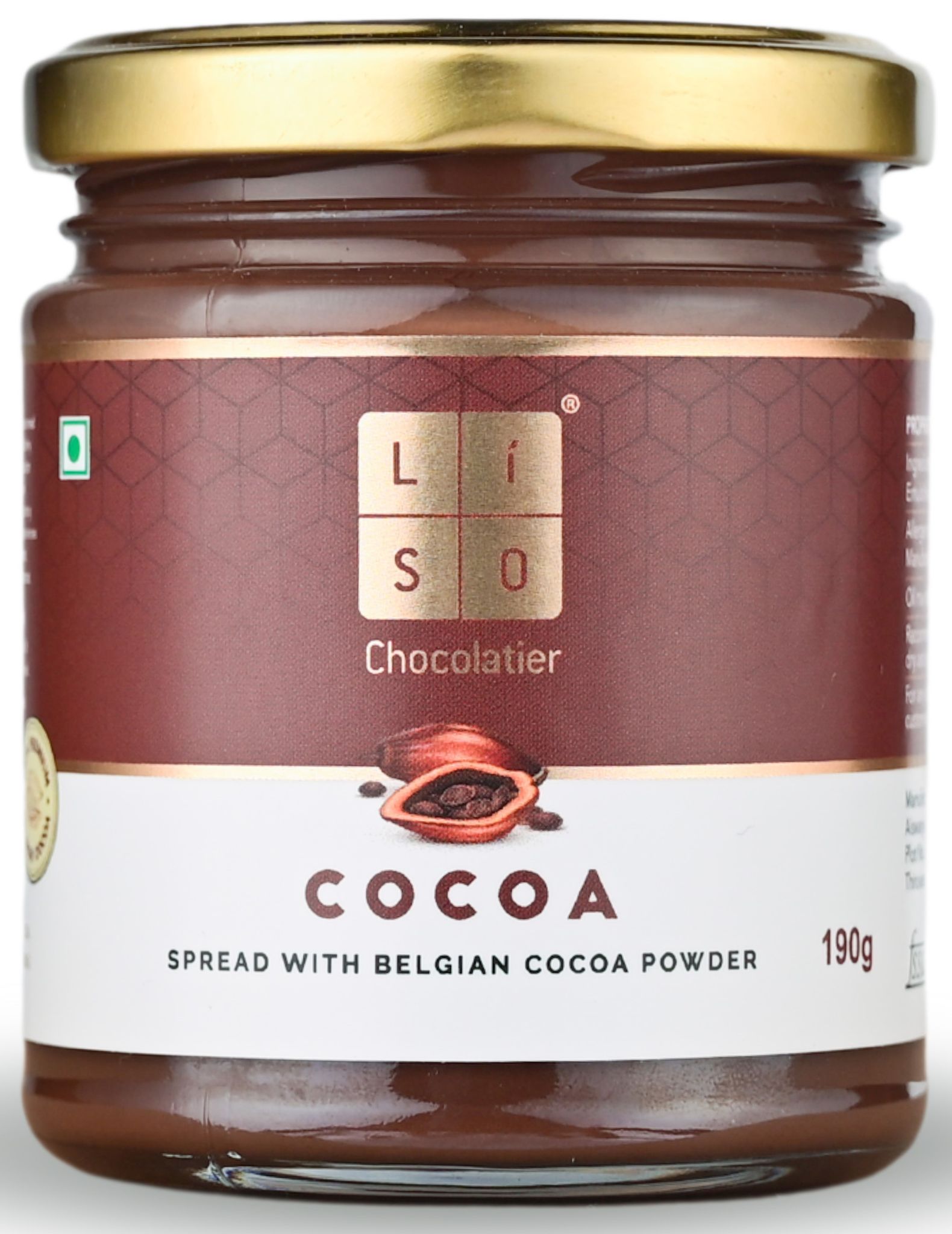 Cocoa Spread | Unique Blend Of Rich Belgian Cocoa Powder | 100% Vegetarian with No Palm Oil | Cold Processed