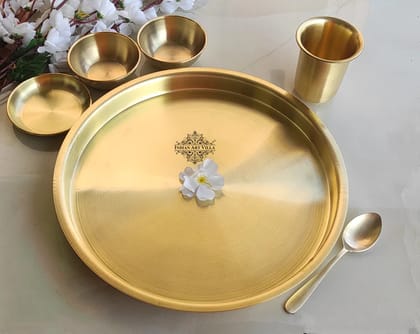 Jawahar Bartan Bhandar  Brass Bhujan Thali