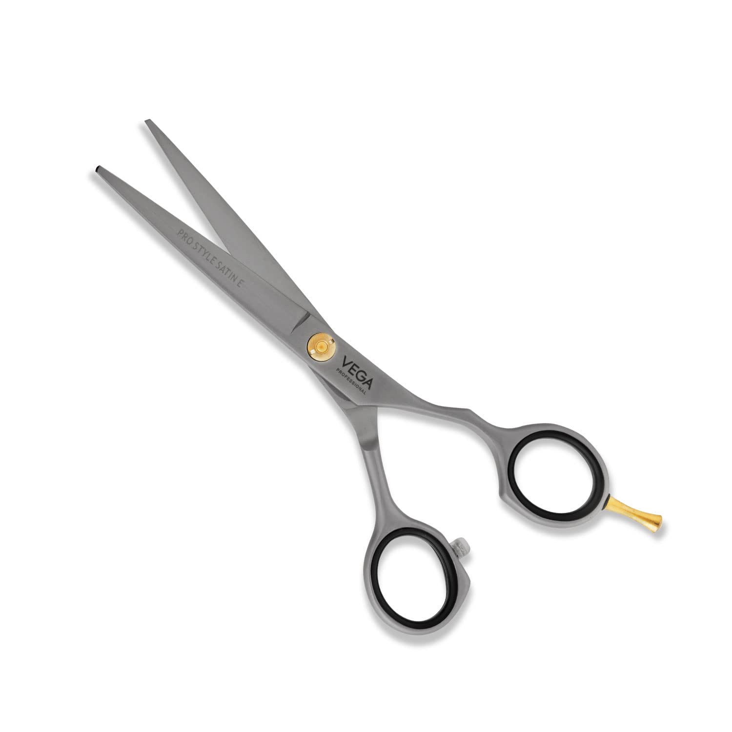 Vega Professional Pro Style Satin E 5" Silver line Hairdressing Scissor(VPMSC-13)