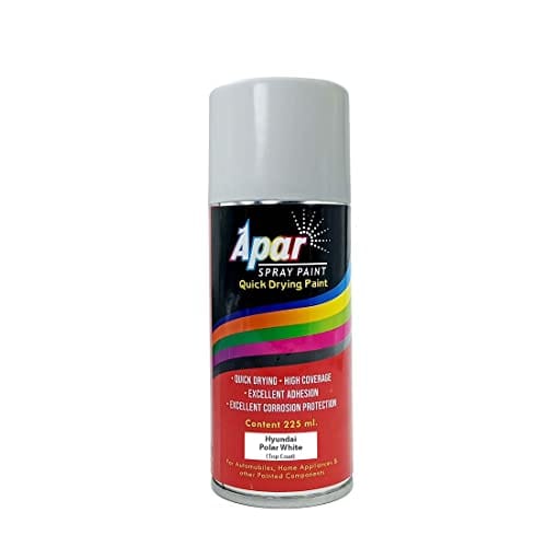 APARSPRAY  Automotive Spray Paint Polar White (RC Colour Name) Compatible for Hyundai Cars -225 ml (Pack of 1-Pcs)