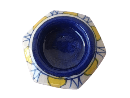 Blue Pottery Candle Stand