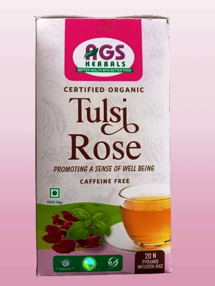 Tulsi Rose Pyramid Tea Bags