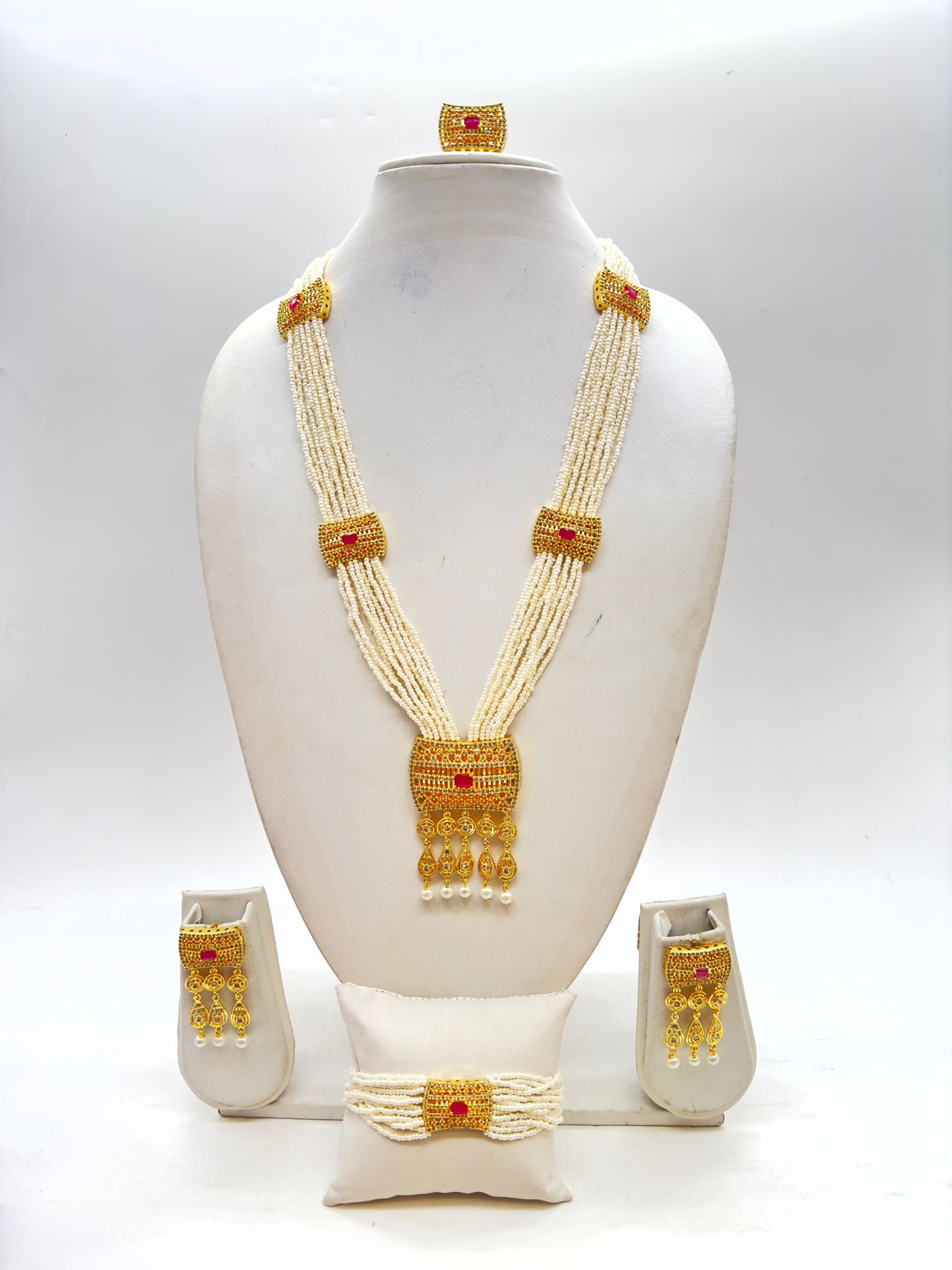 ACAS | Women's Designer Necklace Set With Pearls