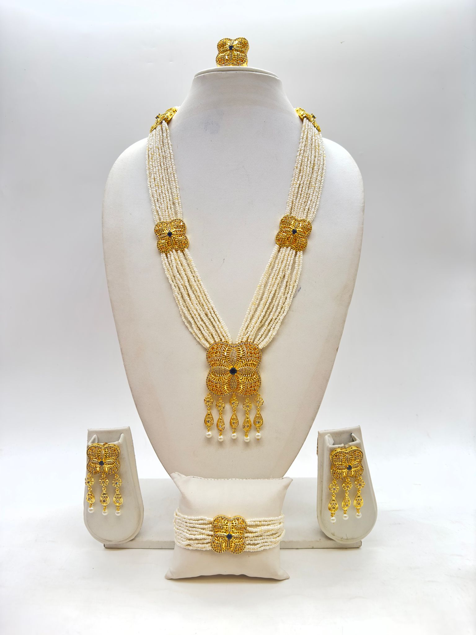 ACAS | Women's Designer Necklace Set With Pearls