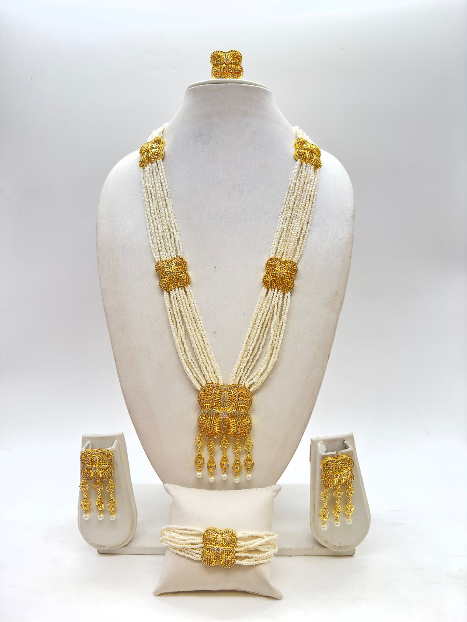 ACAS | Women's Designer Necklace Set With Pearls