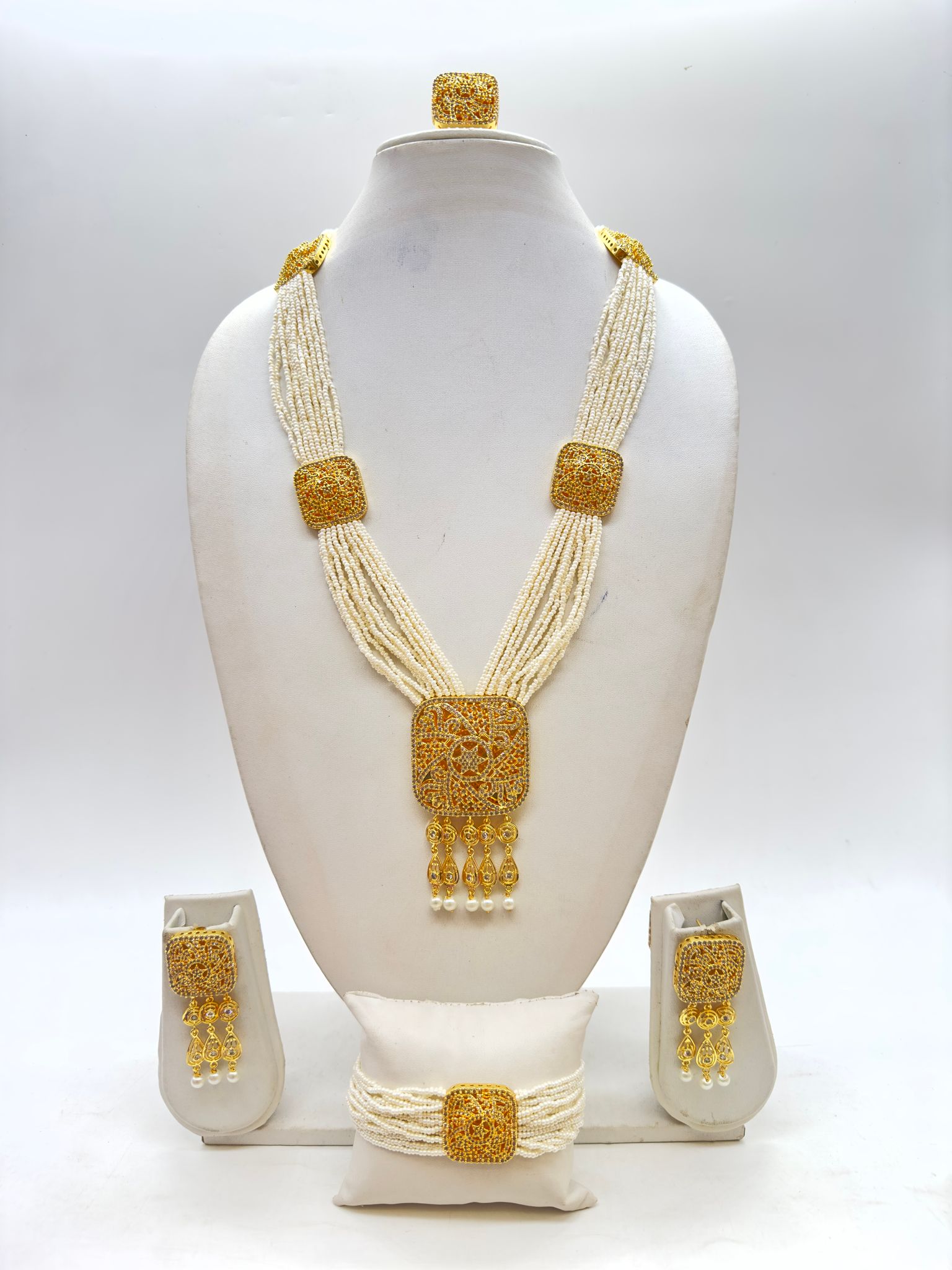 ACAS | Women's Designer Necklace Set With Pearls