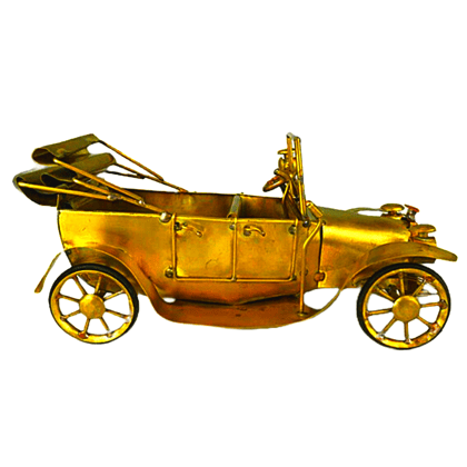 Brass Sculptural Art | Vintage Car Figurine | Statue for Showpiece | Classic Antique Finish | Car for Home Decor | Decoration for Office Counter